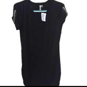 Feathers NWT Zipper accent Stretch Dress